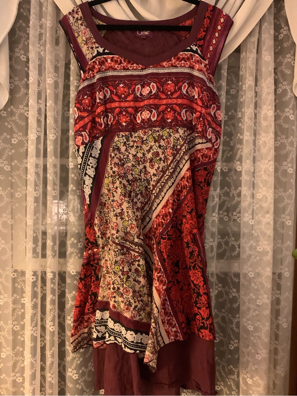 Coline Sleeveless Patchwork Dress